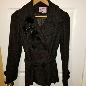 Pomocioro black waist length jacket